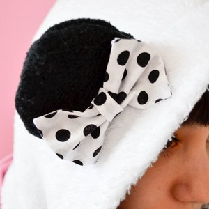 Sweet fluffy panda hood image 2