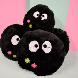 Cute fluffy soot sprites plushies