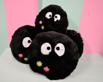 Cute fluffy soot sprites plushies