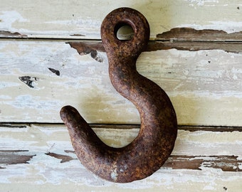 Large Vintage Industrial Hook