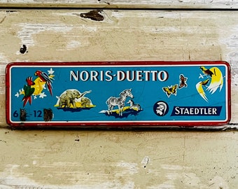 Vintage Noris-Duetto Staedtler Pencil Box