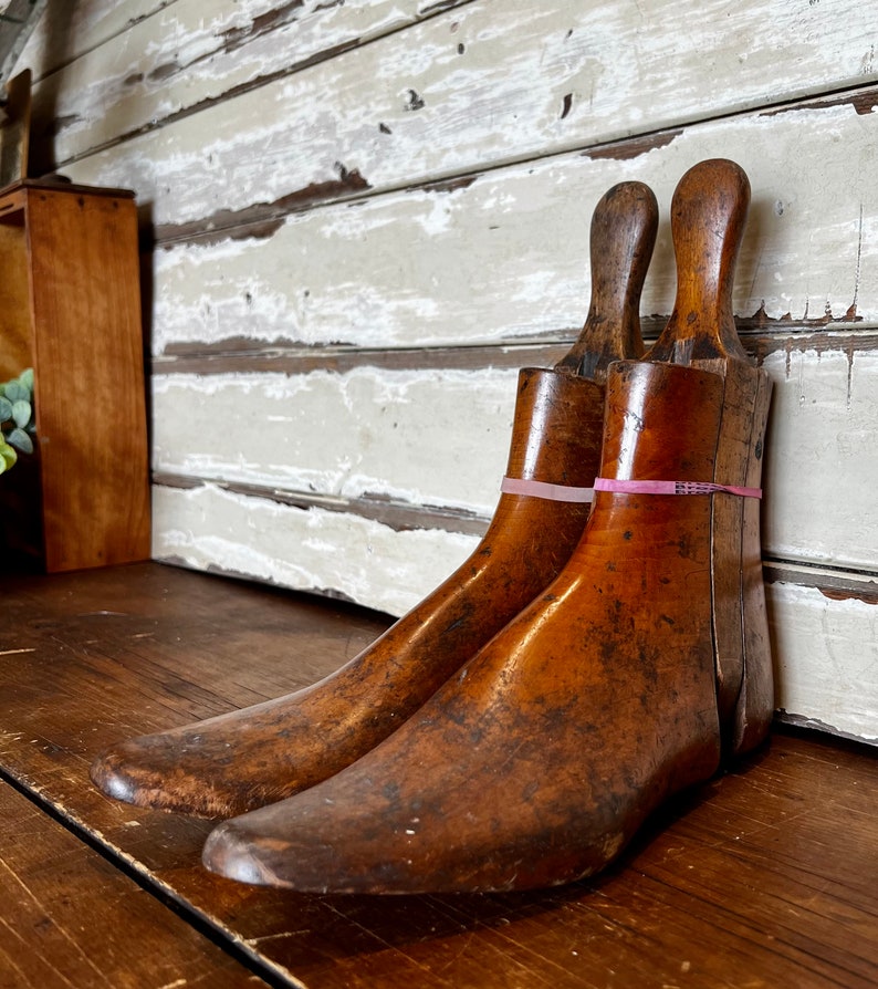 Antique Wooden Pair of Boot Trees Forms Etsy