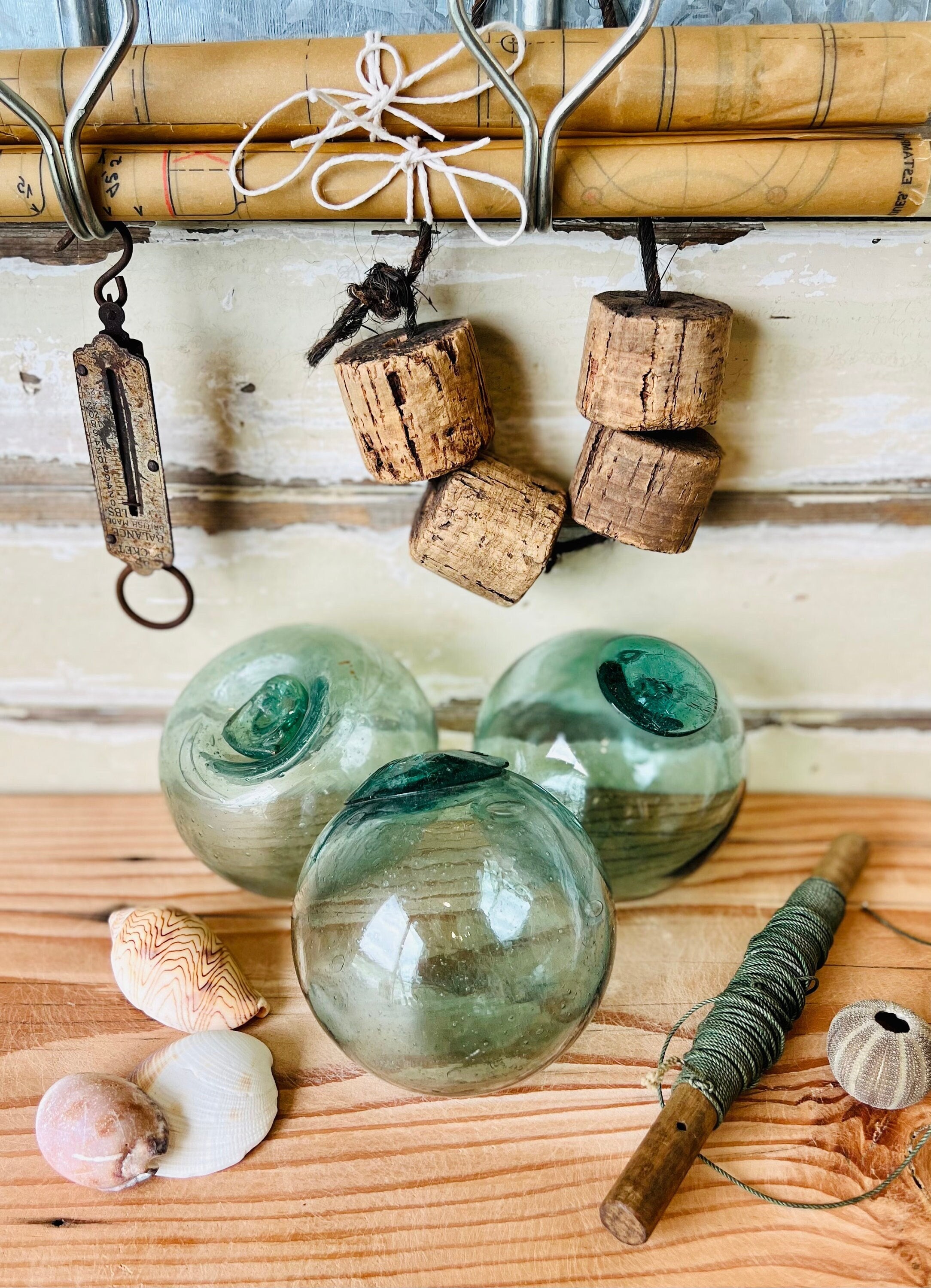 for the love of a house: vintage japanese glass fishing floats