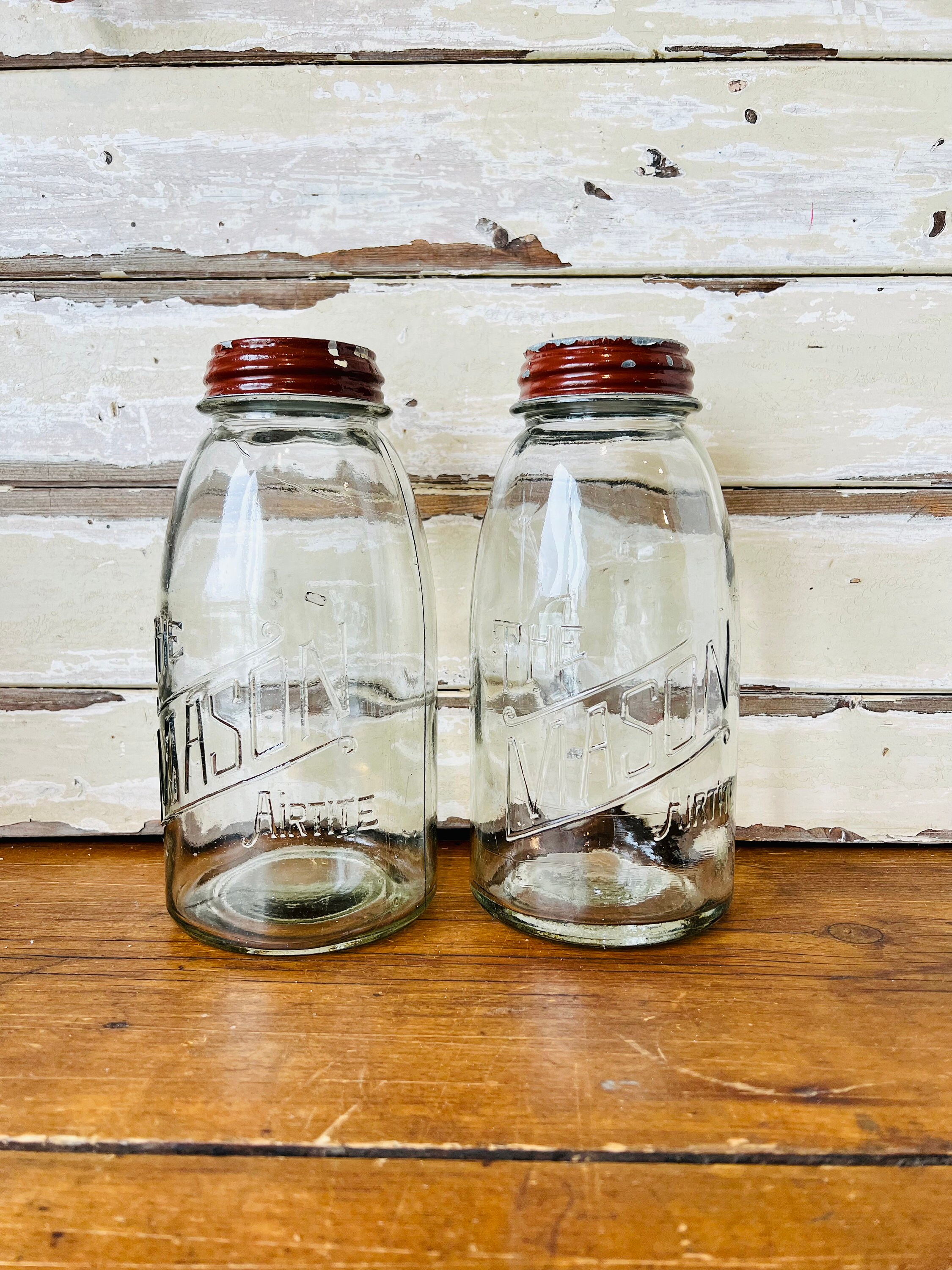 Large Vintage Mason Airtite Jars 2 Available -  in 2023
