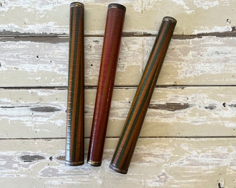 Set of 3 Vintage American Paper Bobbins / Spools