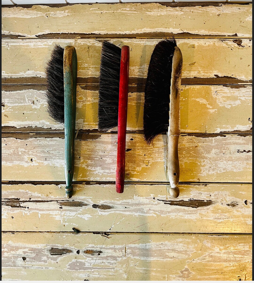 Vintage Green Paint Brush Pure Bristle - Etsy