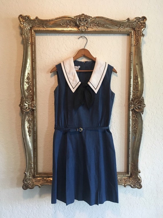 Vintage 60s Sailor Dress