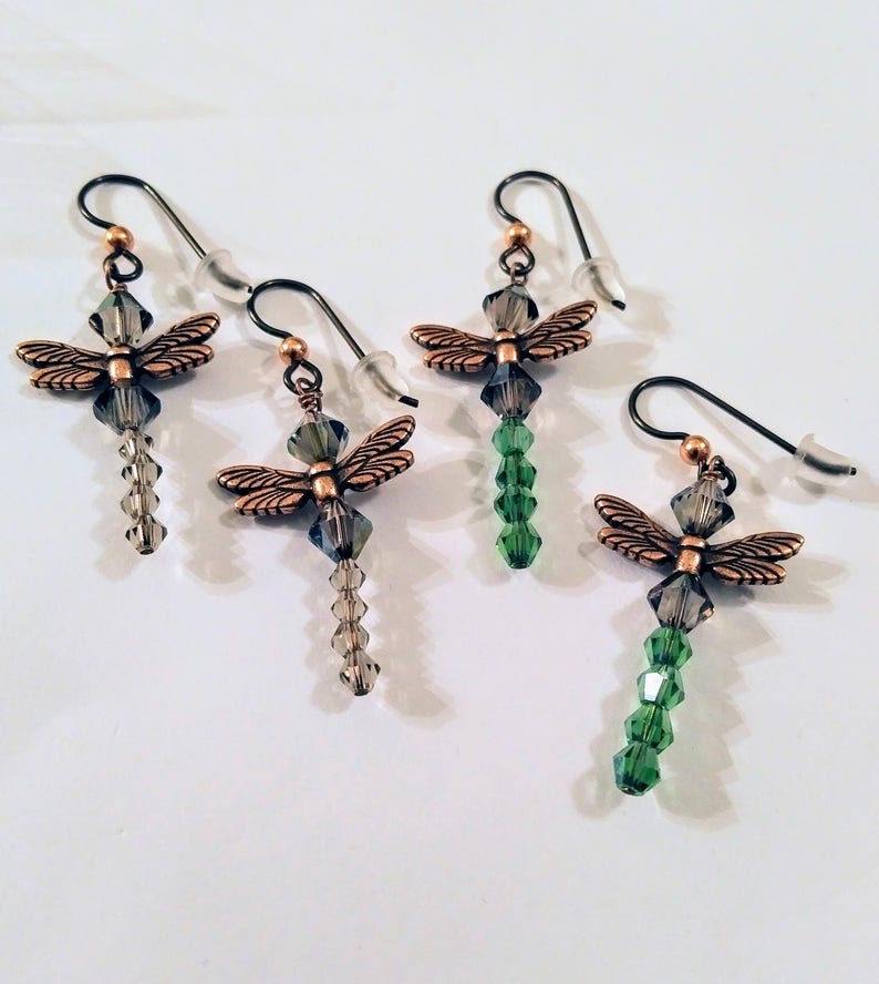 Swarovski dragonfly earrings Clearance