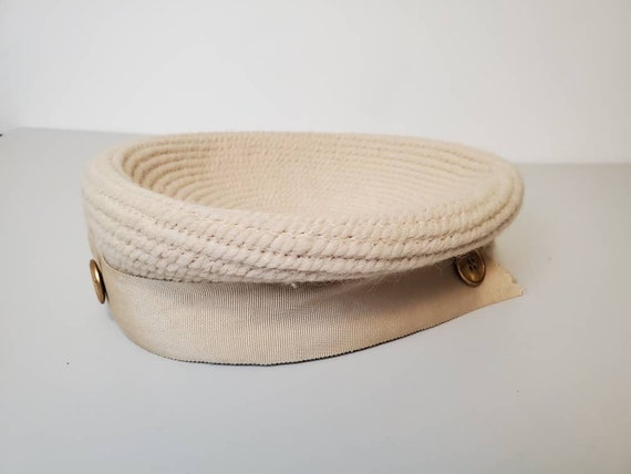 Vintage Soft Beige Pillbox Hat 1960s by Everitt - image 6