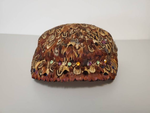 Vintage Pheasant Feather Cocktail Hat - Pheasant … - image 2