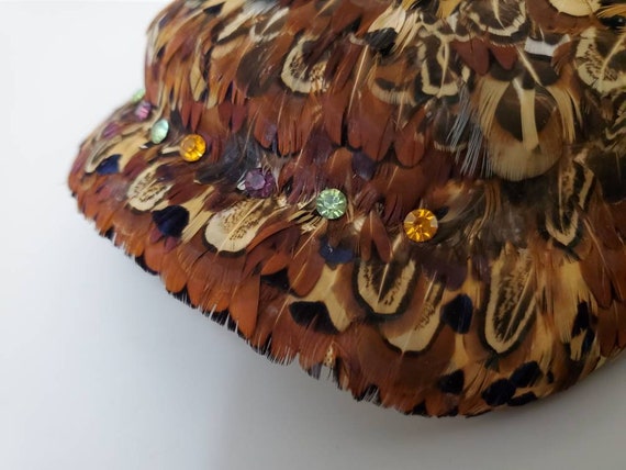 Vintage Pheasant Feather Cocktail Hat - Pheasant … - image 6