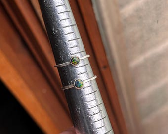 Black Opal Rings