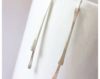 Long Earrings // Stick Earrings // Sterling Silver Earrings // Silver Sticks // Silver Dangle Earrings