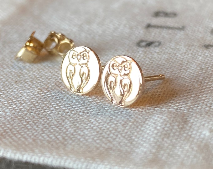 Owl Earrings // Animal Earrings // Gift for kids // Stud & Dangle Earrings // Silver or Gold