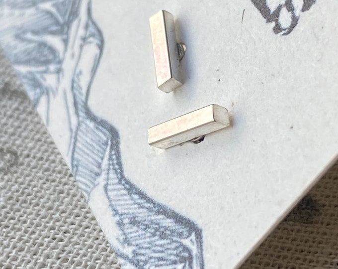 Stick Stud Earrings // Bar Earrings // Stud Earrings // Sterling Silver Studs // Minimalist // Stick Studs