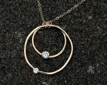 Gold Filled & CZ Pendant // Necklace