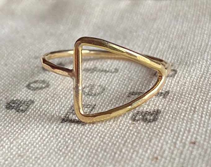 Triangle Rings // Gold Filled // Geometric rings