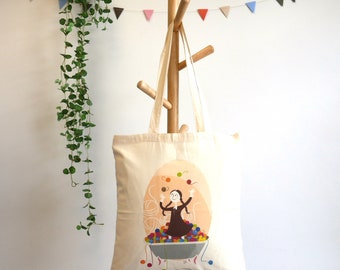 Tote bag - In the yarn bath