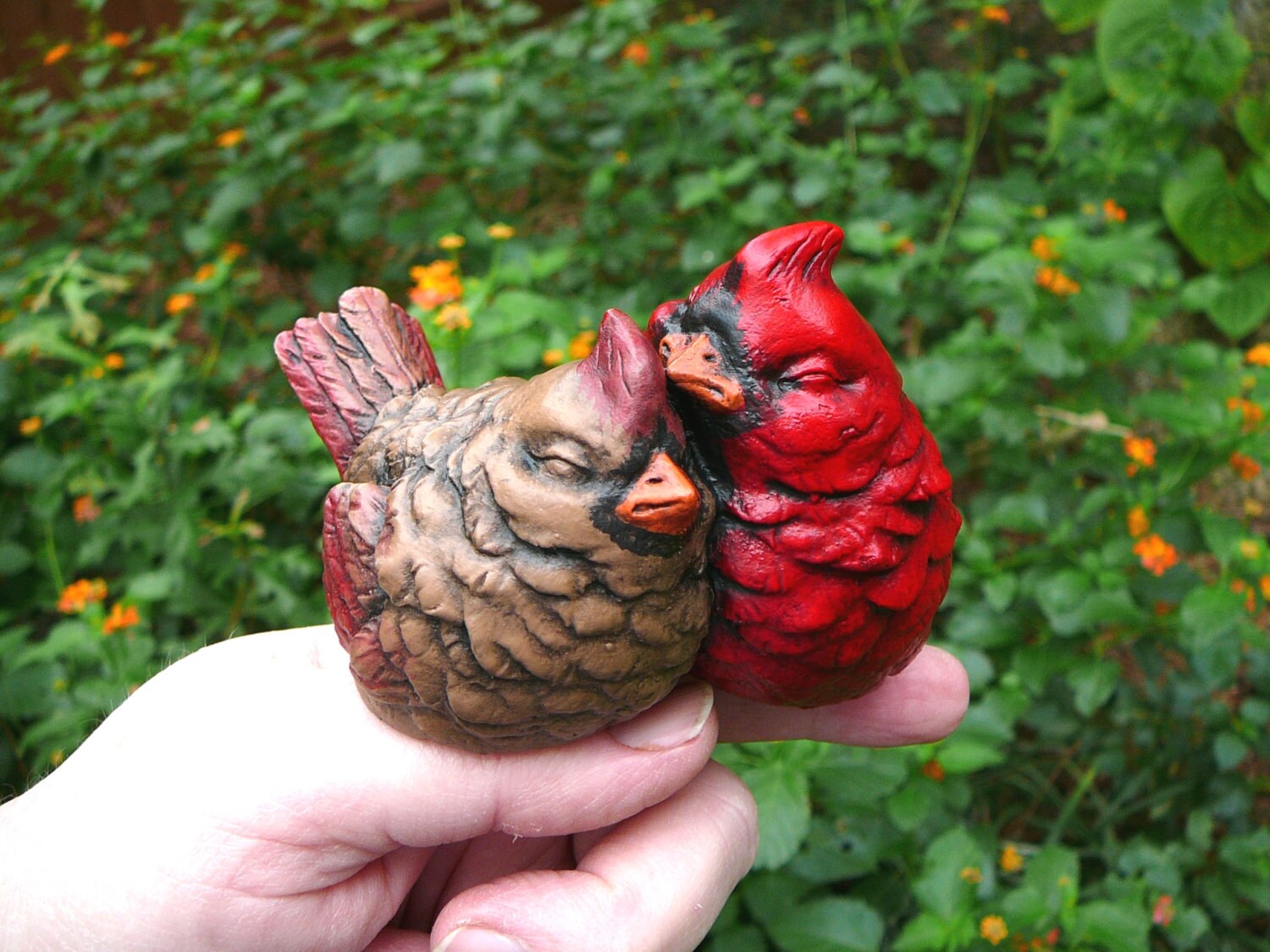 garden cardinal statue