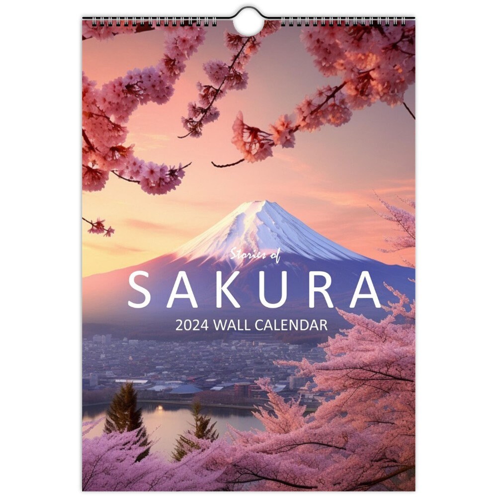 Japanese 2024 Sakura Wall Calendar Office Desktop - Etsy