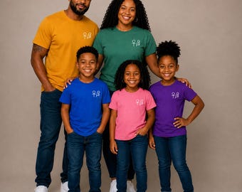White Ankh & Ma'at Embroidered T-Shirt Egyptian Symbol Shirt Youth and Adult