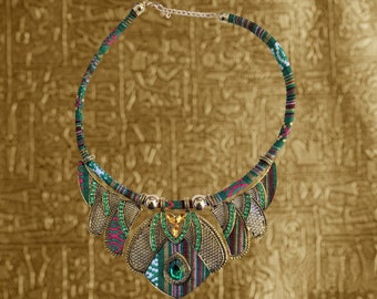 Tribal African bohemian choker necklace.