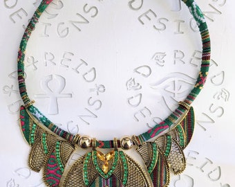 Tribal African bohemian choker necklace.