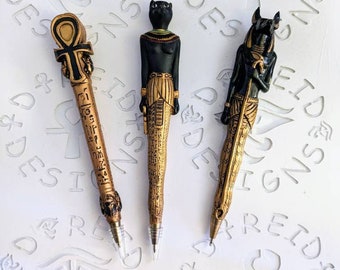 Ancient Egyptian divinity Deity Gods Ballpoint Spiritual Figurine Office Signing Pen pin