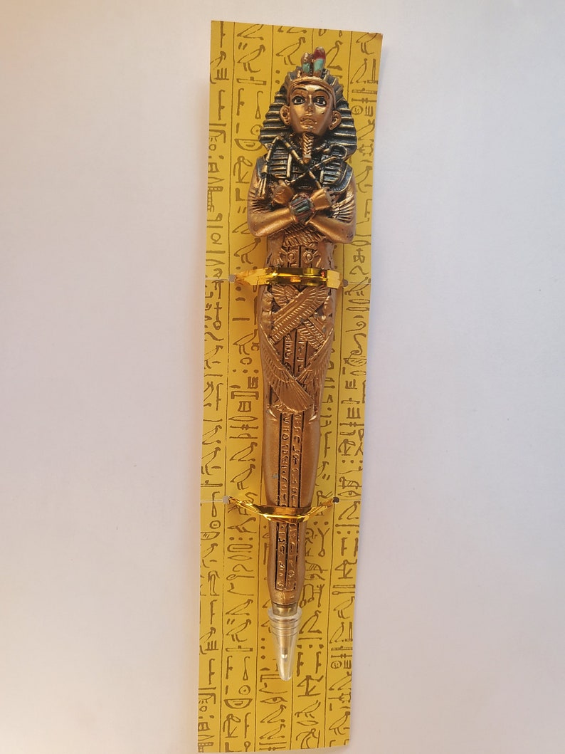 Ancient Egyptian divinity Deity Gods Ballpoint Spiritual Figurine Office Signing Pen pin King Tut