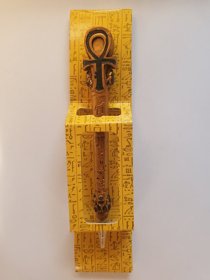 Ancient Egyptian divinity Deity Gods Ballpoint Spiritual Figurine Office Signing Pen pin Ankh