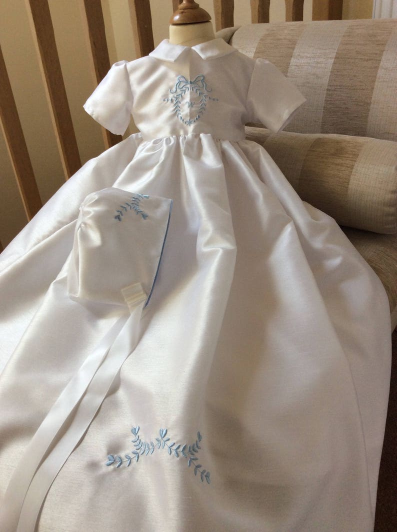 Christening Gown Unisex Heirloom Embroidered baptism dress Etsy