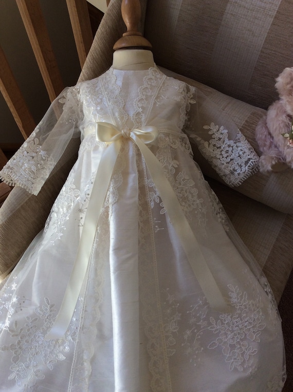 christening gown coat