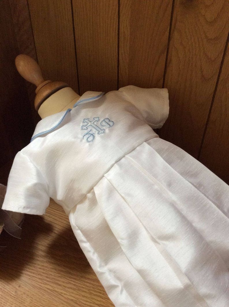 Christening Gown With Detachable Skirt Baptism Gown Etsy