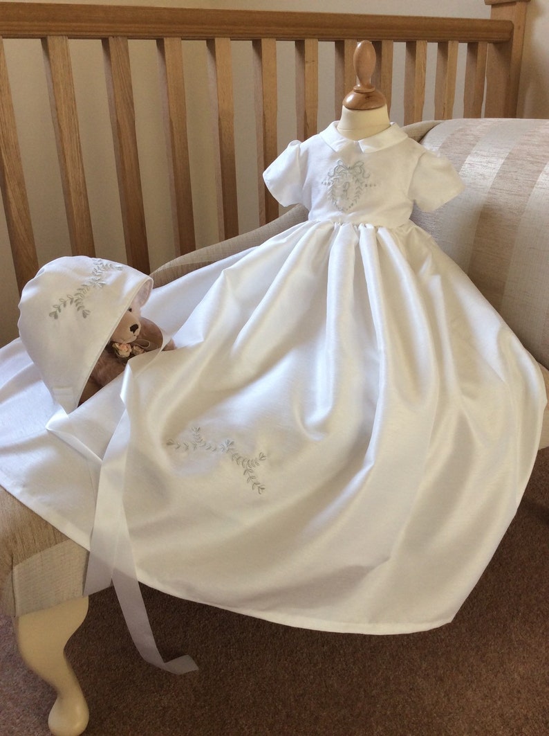 Christening Gown Unisex Heirloom Embroidered baptism dress Etsy
