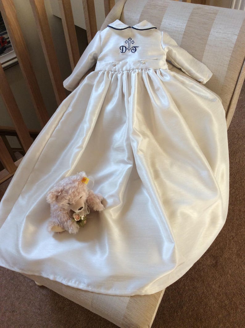 Christening Gown With Detachable Skirt Baptism Gown Etsy