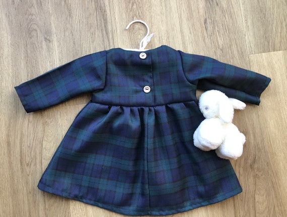 Baby Tartan Dress Baby Girls First Christmas Outfit Baby Party