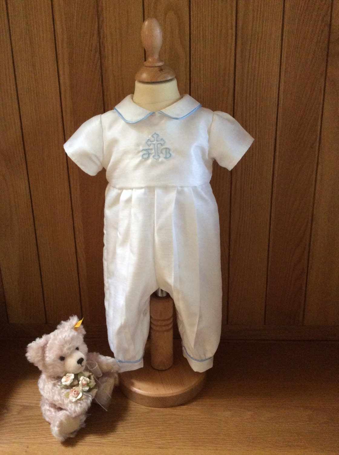 Christening Baby Boy outfit Monogram personalised Baptism | Etsy