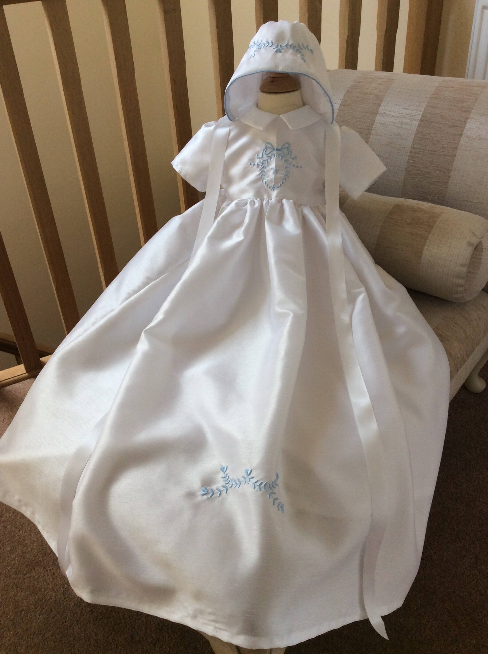 Christening Gown Unisex Heirloom Embroidered baptism dress Etsy