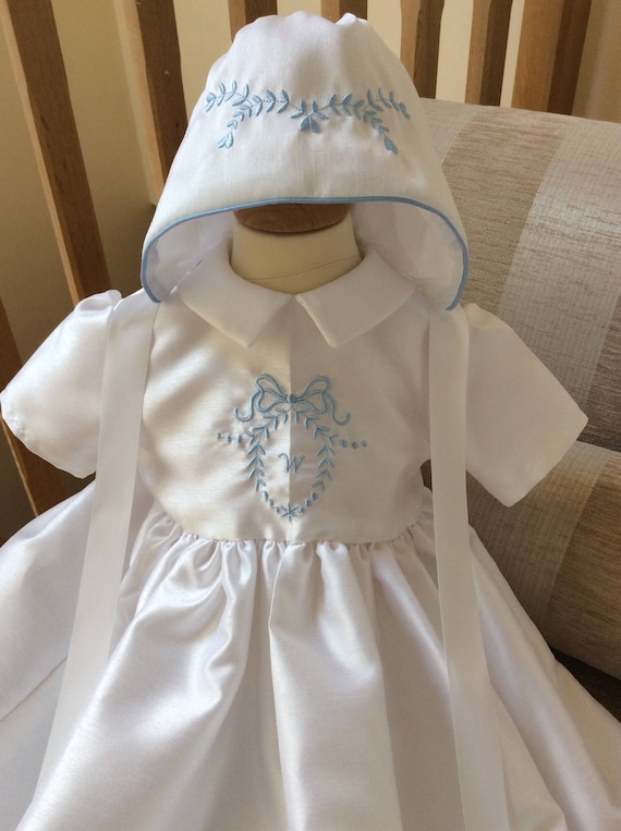 Christening Gown Unisex Heirloom Embroidered baptism dress Etsy