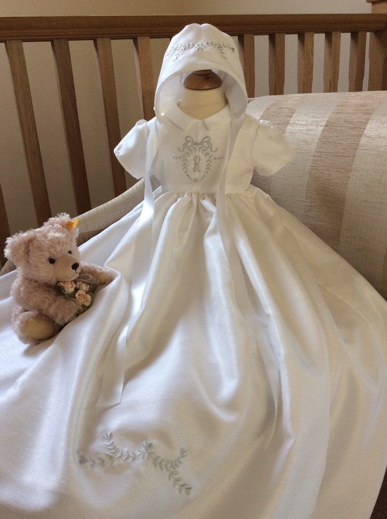 plain christening gown
