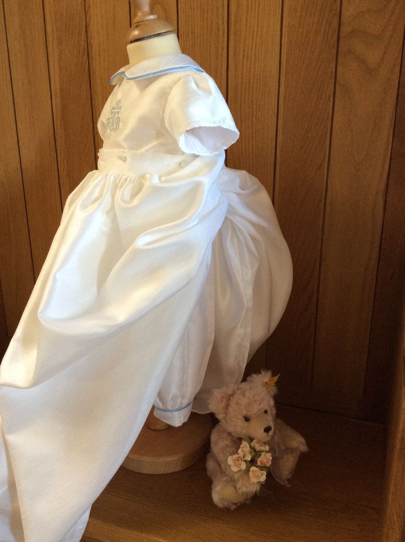 Christening Baby Boy Gown With Detachable Skirt Outfit Etsy