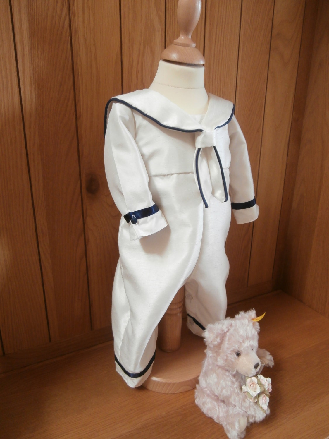 Sailor Suit With Sailor Hat Christening Gown Boys Baptism Etsy UK