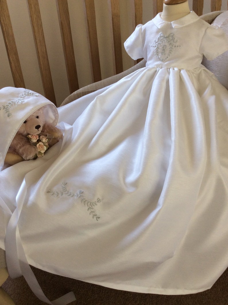 Christening Gown Unisex Heirloom Embroidered baptism dress Etsy