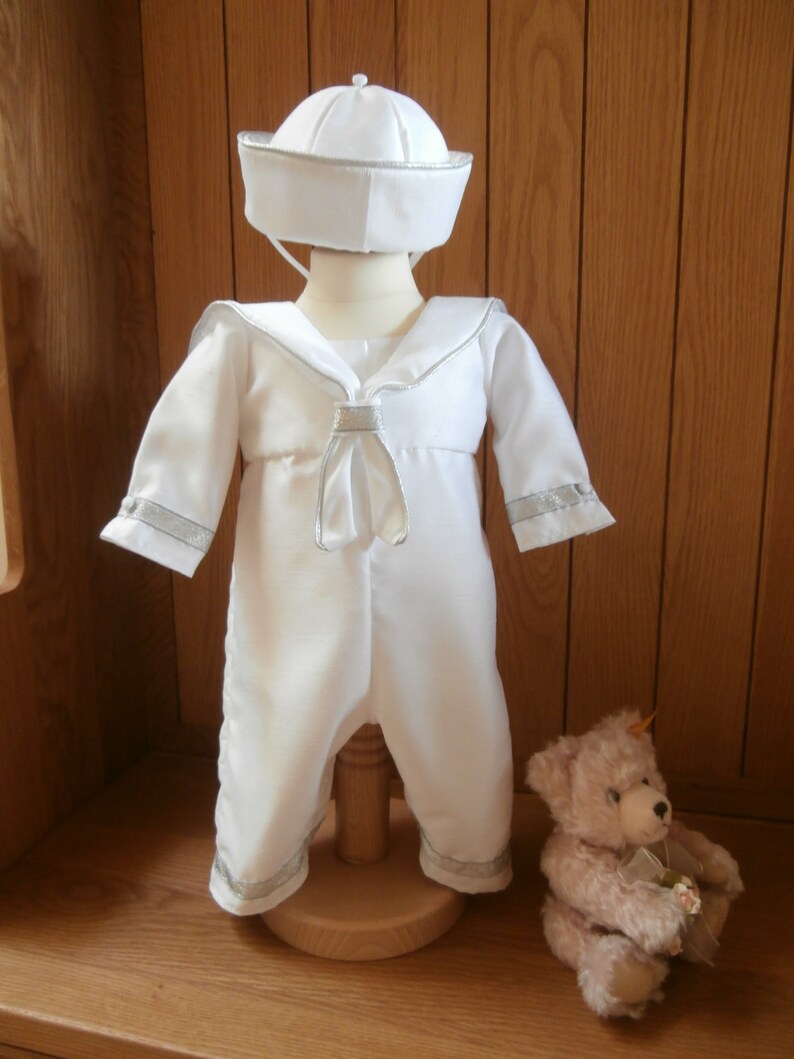 Sailor Suit Christening gown or Wedding page boy naming | Etsy