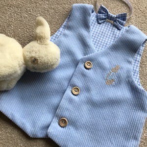 Peter Rabbit Baby Clothes, Personalised, Waistcoat, Trousers, Bow Tie ...