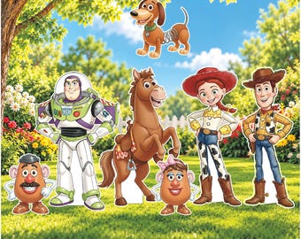 Toy Story  Birthday Cut outs Props Entire 7 Piece Set