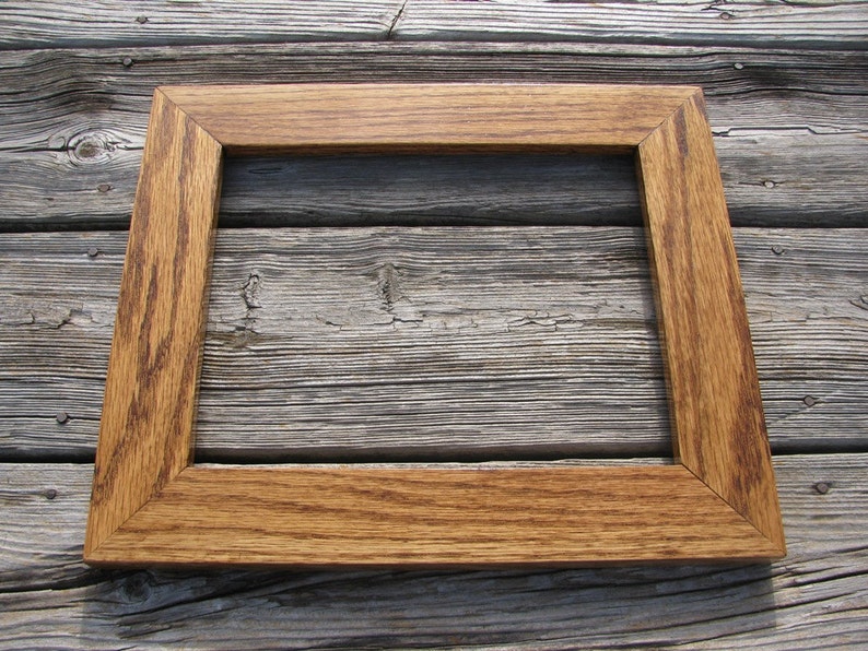 8x10 Picture Frame Select Red Oak Etsy