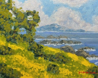 Marc A. Graison California Impressionist Plein Air Oil Painting Unframed 9x12"