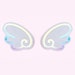 Magical Girl Anime Holographic Vinyl Wing Stickers - Manga / Angel Kawaii - Cardcaptor Sakura - Set of 2 stickers 