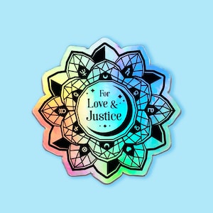 Stickers vinyle holographique citation Sailor Moon - masque de smoking Usagi - anime kawaii - mantra - waterproof - cristal argenté